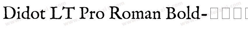 Didot LT Pro Roman Bold字体转换